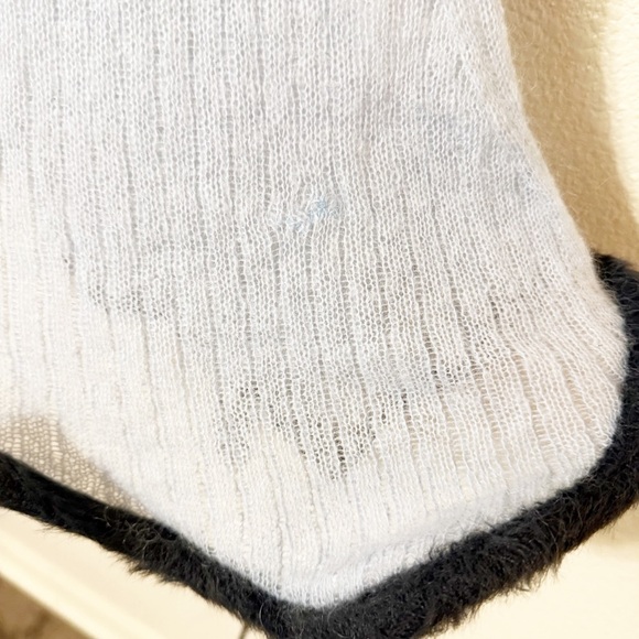 PH5 Ginny Alpaca Wavy Wire-Hem Knitted Midi Skirt in Dreamy Blue size large - Picture 12 of 13